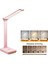 LED Masa Lambası 3 Seviye Dimmable Dokunmatik Gece Işığı USB Şarj Edilebilir Göz Koruması Katlanabilir Masa Lambası Pembe (Yurt Dışından) 5