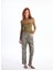 Yeni Sezon Leopar Desenli Straight Fit Kadın Jean Pantolon 1