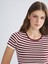 Yeni Sezon Bisiklet Yaka Çizgili Kadın Triko Kazak 1
