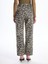 Yeni Sezon Leopar Desenli Straight Fit Kadın Jean Pantolon 4