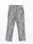 Yeni Sezon Leopar Desenli Straight Fit Kadın Jean Pantolon 5