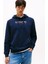 Tommy Hılfıger Erkek Marka Logolu Kapüşonlu Şık Görünüşlü Lacivert Sweatshirt DM0DM22113 C1G 1