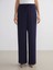 Yeni Sezon Beli Lastikli Geniş Paça Kadın Pantolon 2