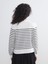 Yeni Sezon Bisiklet Yaka Çizgili Kadın Triko Hırka 4
