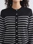 Yeni Sezon Bisiklet Yaka Çizgili Kadın Triko Hırka 3