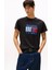 Tommy Hılfıger Erkek Marka Logolu Organik Pamuklu Bisiklet Yakalı Günlük Kullanıma Uygun Siyah T-Shirt DM0DM21977 Bds 1