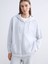 Yeni Sezon Kapüşonlu Oversize Kadın Kalın Fermuarlı Sweatshirt 1