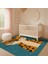 Mavi Zeminli Çocuk Odası Halısı, Kedi Figürlü, Yumuşak ve Makinede Yıkanabilir 1