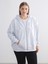 Yeni Sezon Oversize Kadın Kalın Fermuarlı Sweatshirt 2
