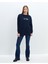 Yeni Sezon Bisiklet Yaka Baskılı Oversize Kadın Sweatshirt Tunik 2
