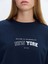 Yeni Sezon Bisiklet Yaka Baskılı Oversize Kadın Sweatshirt Tunik 3