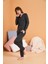 Kadın Antrasit Pijama Takımı 28091 2