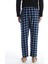 Yeni Sezon Standart Kalıp Ekose Polar Pijama Alt 4