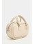 Krem Kadın Mini Çapraz Askılı Retro Çanta 5