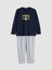 Yeni Sezon Standart Kalıp Fenerbahçe Baskılı Erkek Pijama Takımı 1