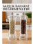 Baharat Öğütücü - Baharat Karabiber Tuz Değirmeni Ahşap Akrilik Kristal 2 Li Set 1