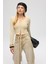 Isador Vatkalı Bej Crop Triko Hırka 1