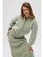 Eskara Fermuarlı Yeşil Triko Hırka 1