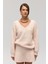 Zerium Basic V Yaka Pembe Triko Kazak 2