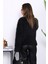 Siyah Düğmeli Simli Angora Yumoş Triko Hırka 4