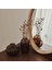 Natural Ahşap Düzensiz Duvar Aynası - Asimetrik Duvar Aynası 42CM x 35CM 3