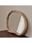 Natural Ahşap Düzensiz Duvar Aynası - Asimetrik Duvar Aynası 42CM x 35CM 6