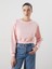 Yeni Sezon Bisiklet Yaka Crop Kadın Sweatshirt 1