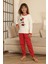 Mnn Puantiye Baskılı Kız Çocuk Pijama takımı - Beyaz 2
