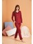 Kadın Bordo Pijama Takımı 28091 3