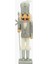 Beyaz&gümüş Stantlı Nutcracker 38 cm 1