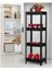 Shelf Unit Raf Ünitesi Siyah Renk 4 Katlı ROYALEKS-81414 1