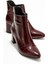 Gael Bordo Rugan Hakiki Deri Kadın Kalın Topuklu Bot 1