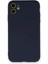 Bfs iPhone 12 Mini Kılıf Nano Içi Kadife Silikon - Lacivert 1