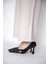 315151122-1 Suni Napa Abiye Topuklu Siyah Kadın Ayakkabı 4