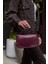 Bordo Kadın Kapaklı Çapraz Askılı El ve Omuz Çanta 2
