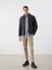 Yeni Sezon Slim Fit Dik Yaka Erkek Deri Görünümlü Ceket 2