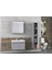 Winter 70CM Antrasit Banyo Dolabı (Ayna+Lavabo+Alt Dolap) 2