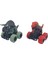 Sürtmeli Dinazor Arabalar 2'li - 12 cm - Triceratops & Trex 1