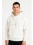 Erkek Ovarsize Kapüşonlu Swetshirt Kanguru Çepli Cıtcıtlı 3 Iplik Şardonlu Hoodie 1