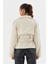 Beli Kuşaklı Crop Trençkot Ekru 5