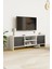 Molde Retro Tv Sehpası Mdf Membran Kapaklı Raflı Tv Ünitesi Televizyon Sehpası 2