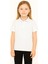 Çocuk Polo Yaka Tişört | Beyaz | %100 Pamuk | Unisex | Okul & Günlük Kullanım 1