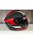 Kask mt Genesis Sv Cave A5 Çene Açılır Mat Siyah/kırmızı 2