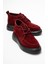 Lılya Bordo Süet Hakiki Deri Kadın Chukka Bot 1