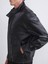 Yeni Sezon Rahat Kalıp Dik Yaka Erkek Deri Görünümlü Ceket 4