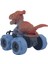 Sürtmeli Dinazor Arabalar 2'li - 12 cm - Triceratops & Parasaurolophus 3