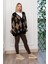 Baklava Desen Salaş Oversize Yün Hırka 27331 5