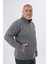 Büyük Beden Erkek Cepli Fermuarlı Yürütme Saç Örgülü Yün Hırka TRIST-2120 2