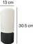 Cylora Minimalist Masa Lambası – Siyah & Krem Silindirik Tasarım 30,5 cm | E14 Duy 3