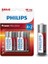 Philips LR03P6BP/10 LR03 Micro 1.5 Volt 4+2 Power Alkaline Aaa Ince Kalem Pil (6'lı Paket) 1
